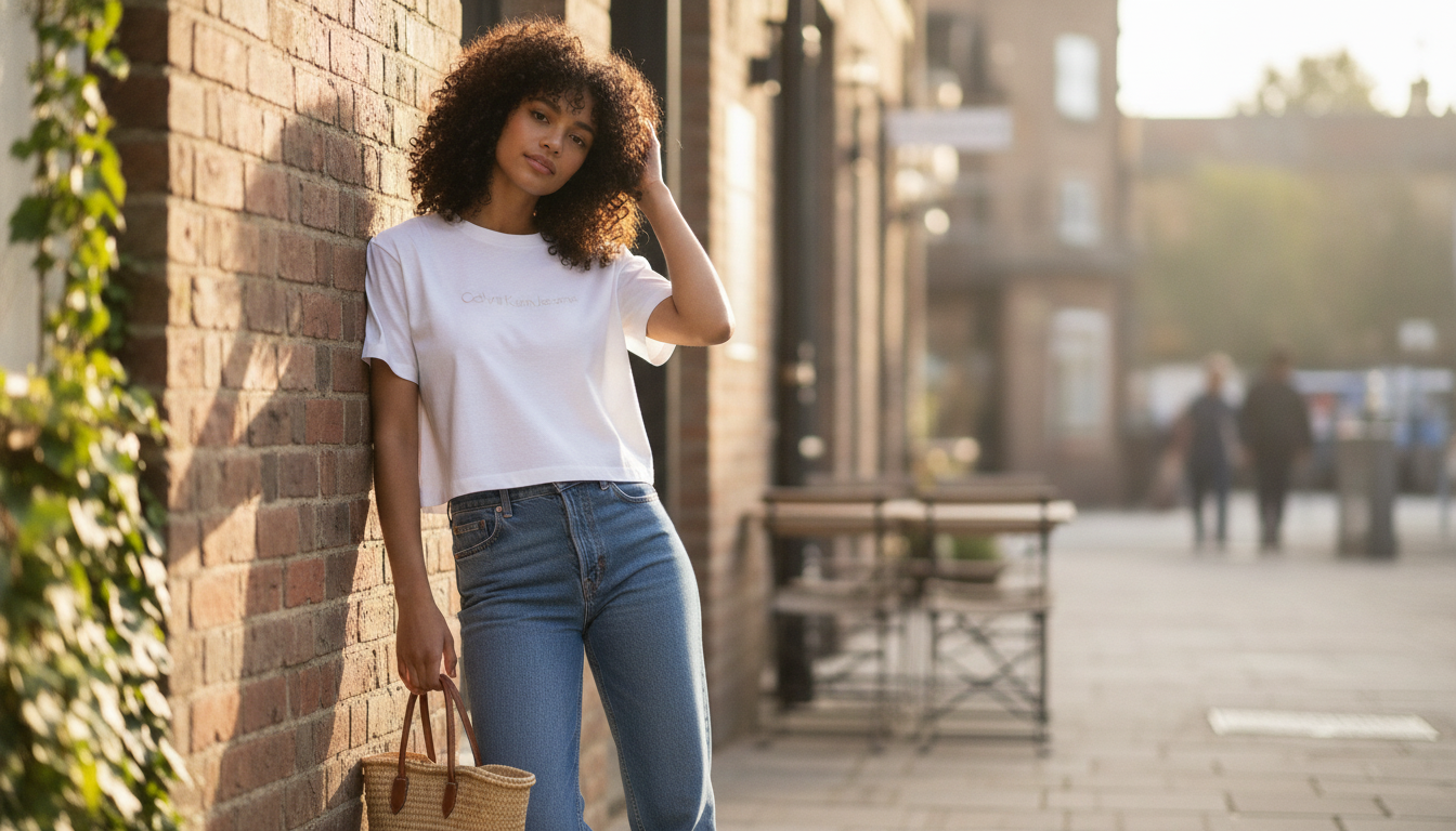 Calvin Klein Jeans Women’s White Cotton Top: Styling & Fit